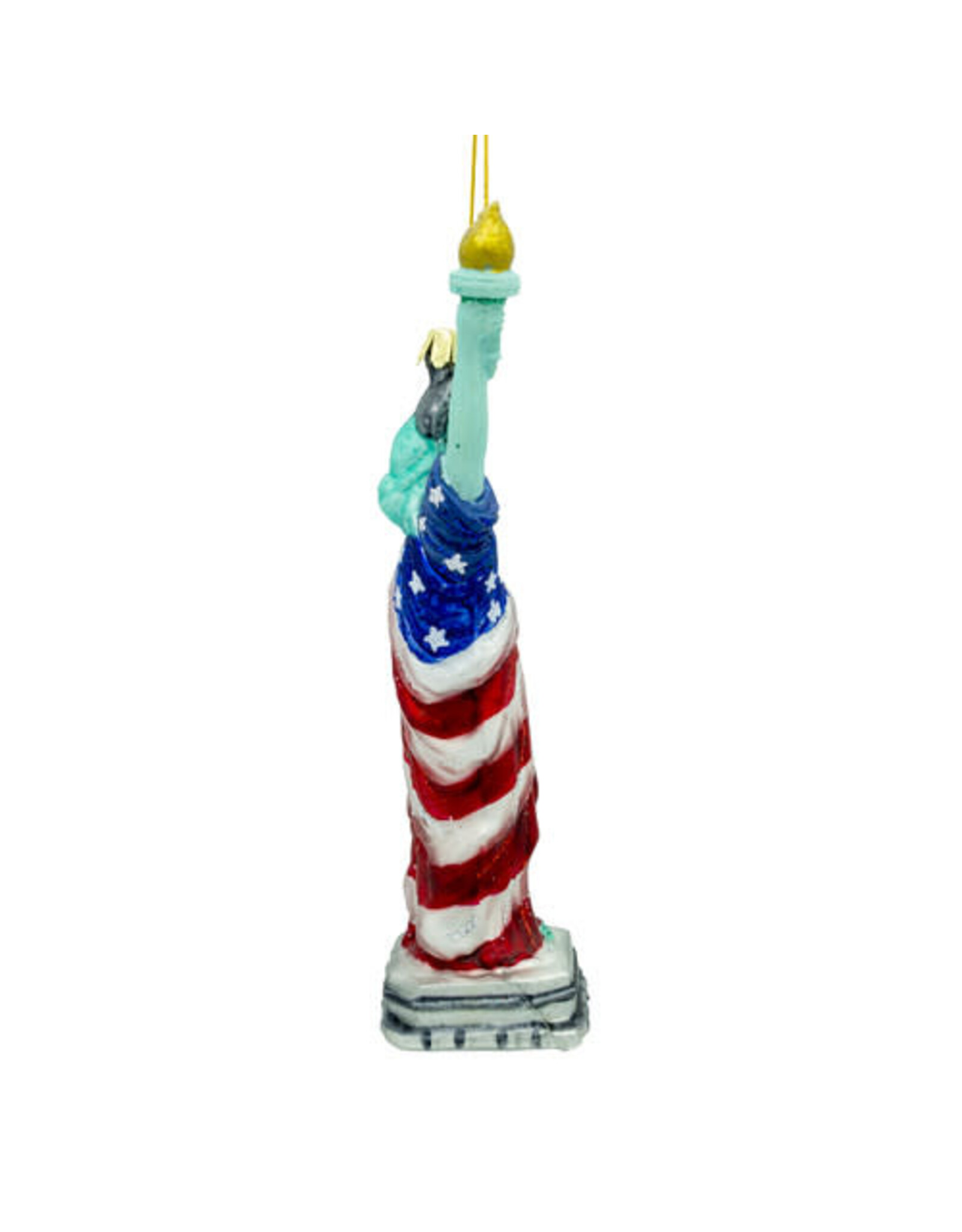 Kurt Adler Patriotic Glass 250th Anniversary USA Statue of Liberty