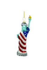 Kurt Adler Patriotic Glass 250th Anniversary USA Statue of Liberty