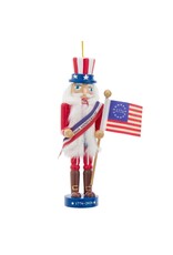 Kurt Adler Patriotic Nutcracker 250th Anniversary USA with Flag