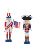 Kurt Adler Patriotic Nutcracker 250th Anniversary USA 2pc Assorted