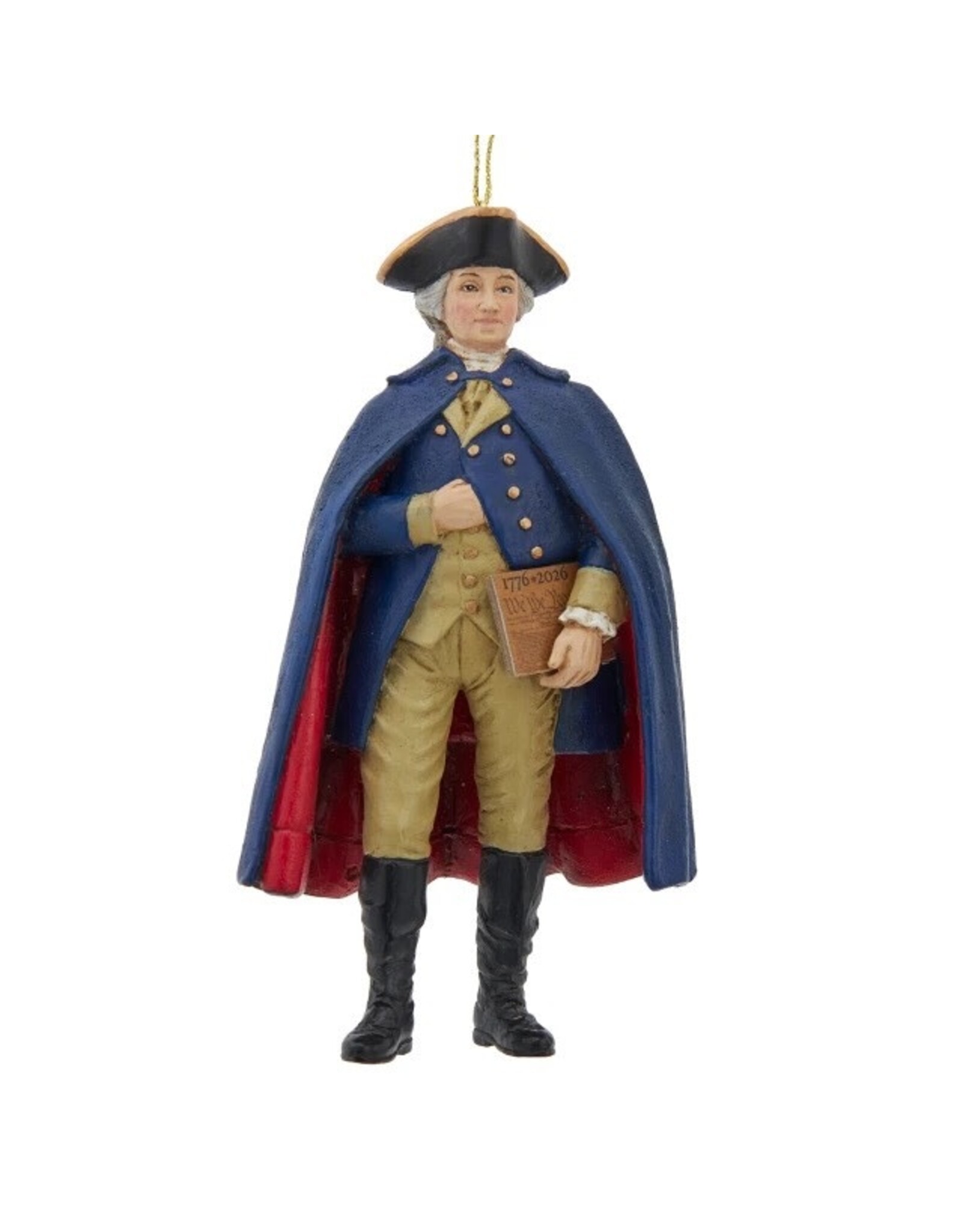 Kurt Adler Patriotic 250th Anniversary USA George Washington Ornament