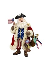 Kurt Adler Patriotic 250th Anniversary USA Fabriche Musical Santa