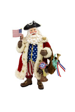 Kurt Adler Patriotic 250th Anniversary USA Fabriche Musical Santa