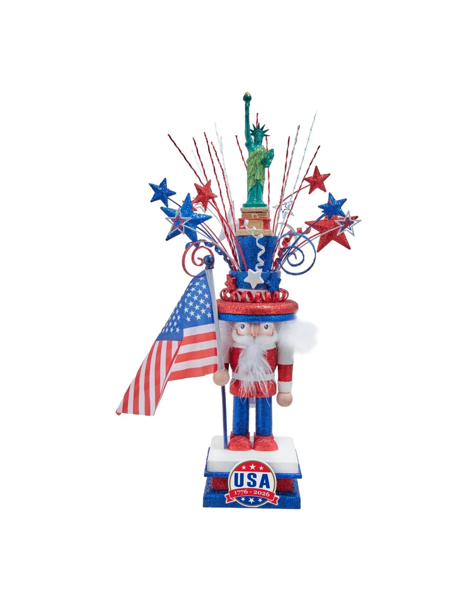 Kurt Adler Patriotic Hollywood Nutcracker USA 250th Anniversary 20in
