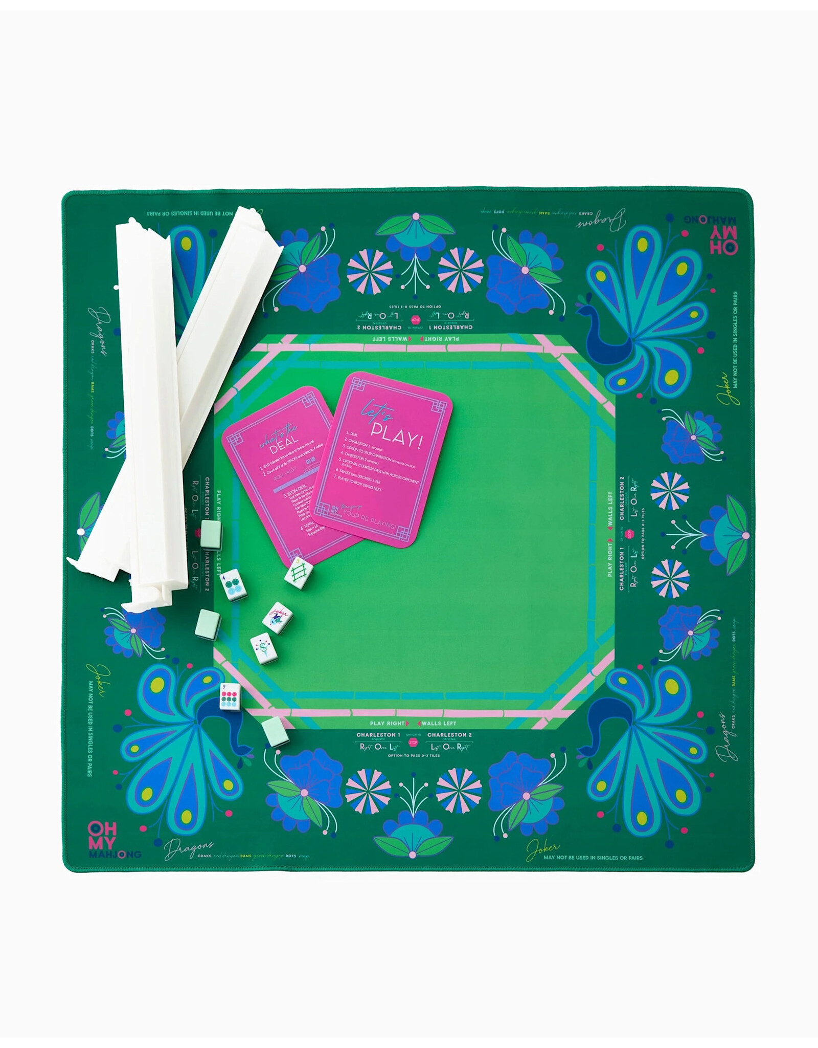 Oh My Mahjong Birdie Mahjong Mat American Mah Jongg Game Mats