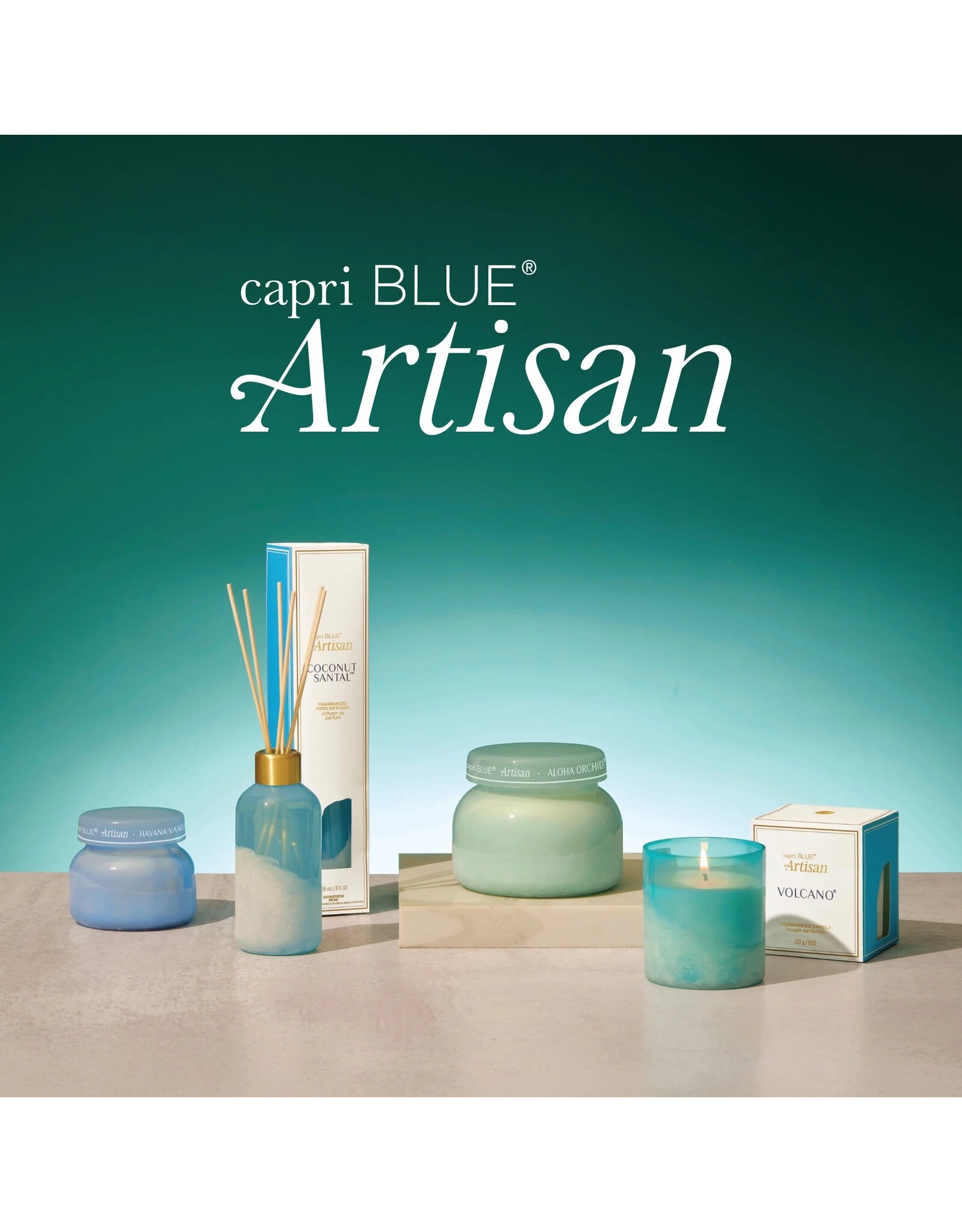capri BLUE Volcano Luce d’ Amalfi Signature Candle 19oz Artisan Edition