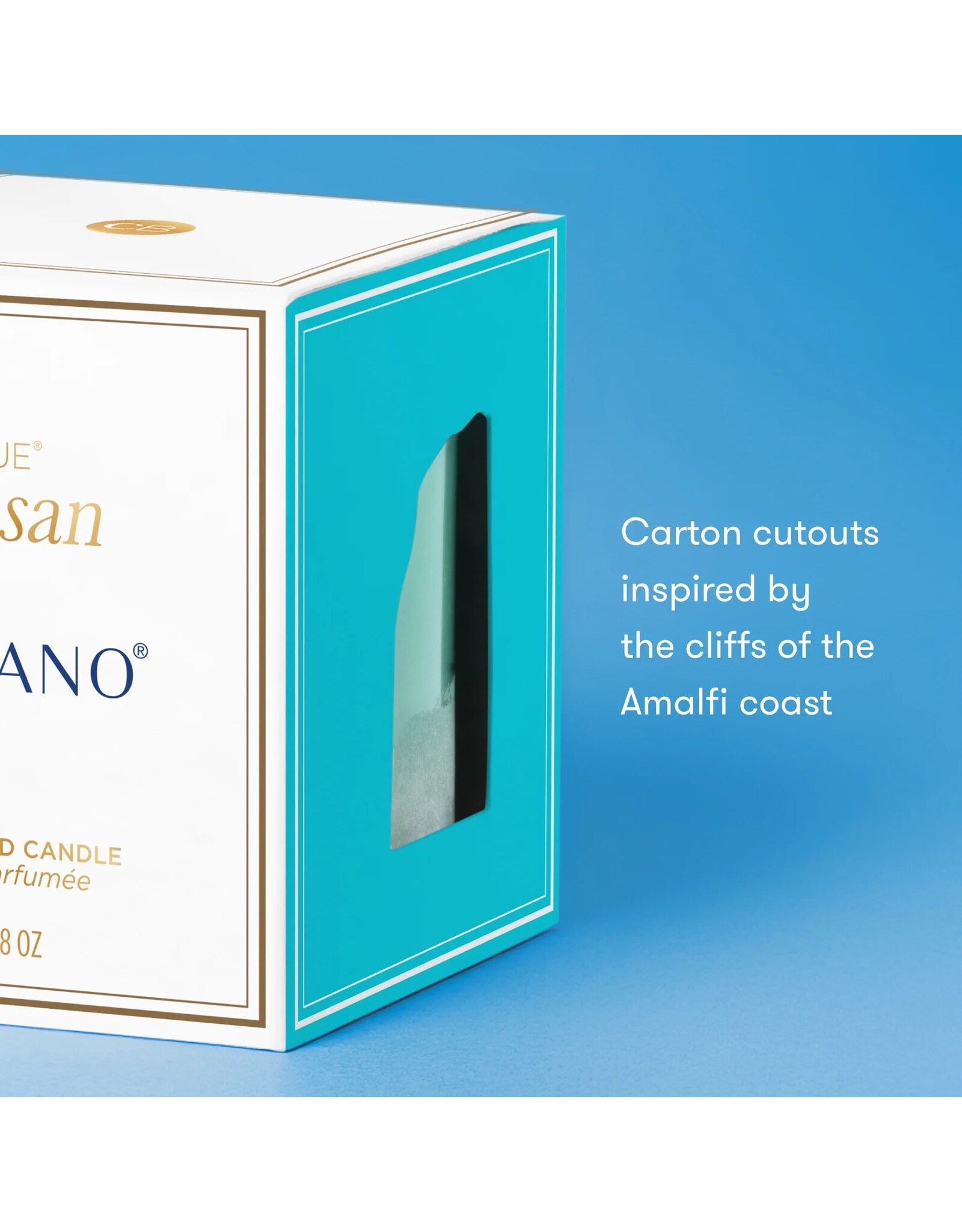 capri BLUE Volcano Luce d' Almafi Boxed Tumbler 8oz Artisan Edition
