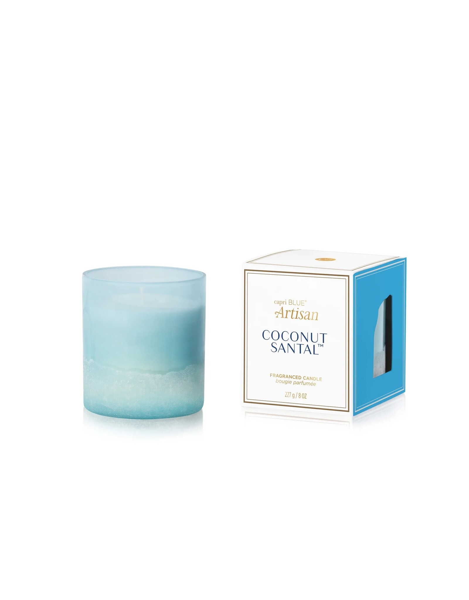capri BLUE Coconut Santal Luce d' Almafi Boxed Tumbler 8oz Artisan Edition