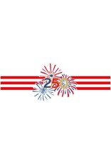 Caspari Patriotic Paper Napkin Rings 8ct Celebrate 250th Anniversary