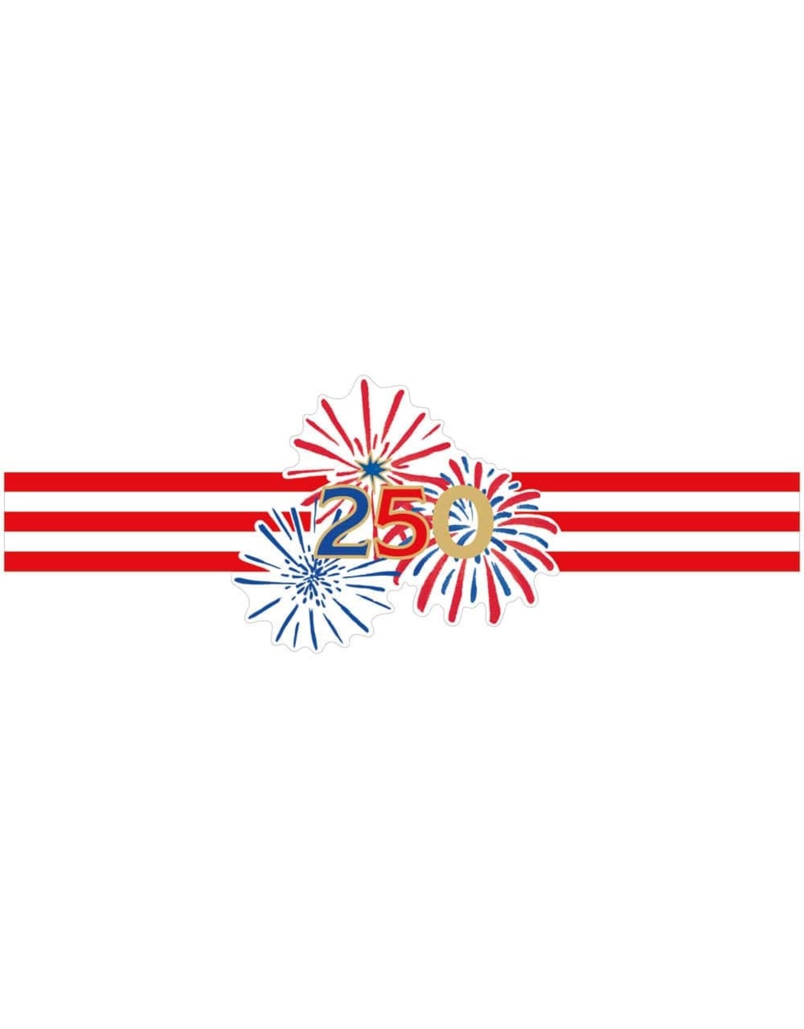 Caspari Patriotic Paper Napkin Rings 8ct Celebrate 250th Anniversary