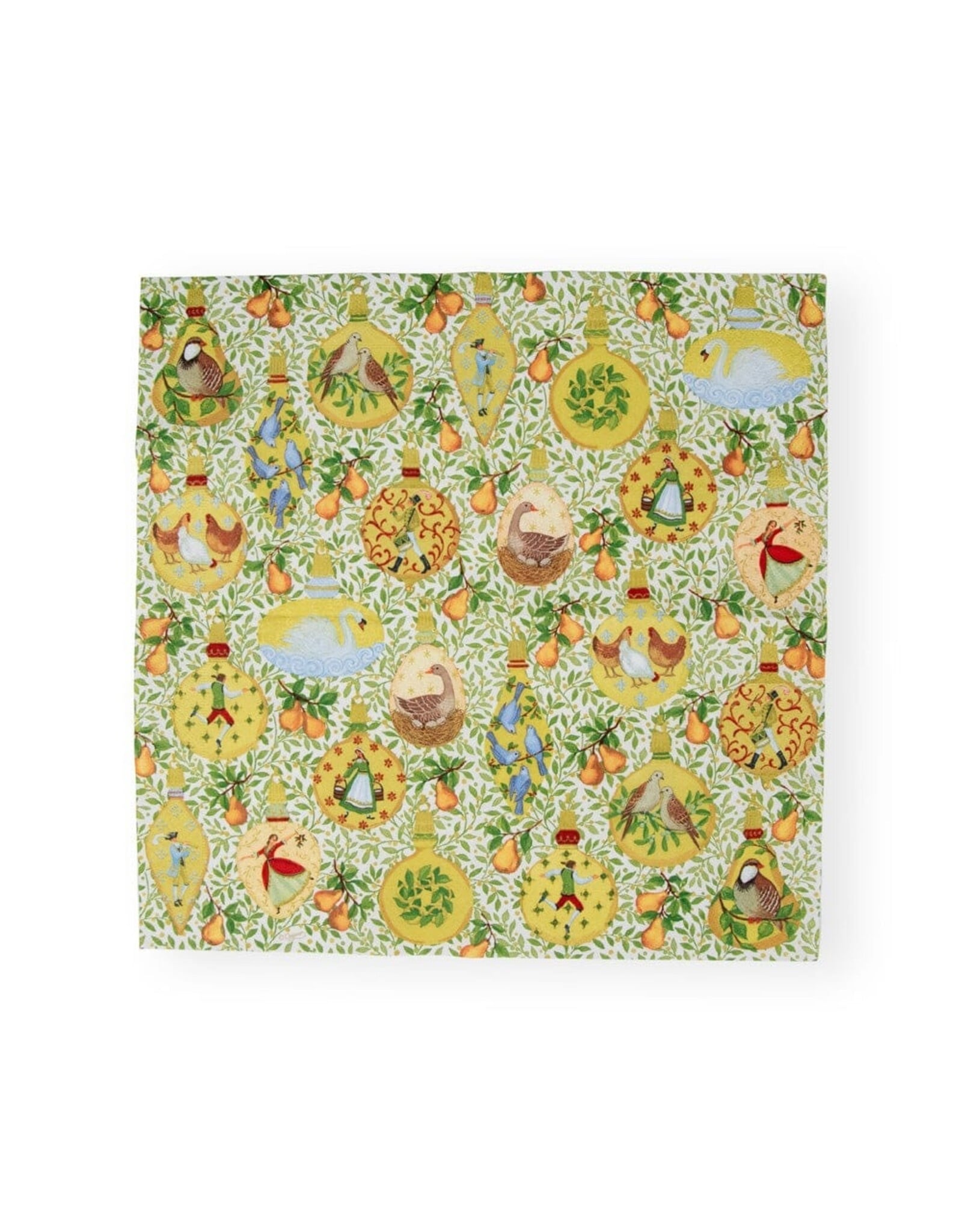 Caspari Christmas Paper Luncheon Napkins 20pk In A Pear Tree