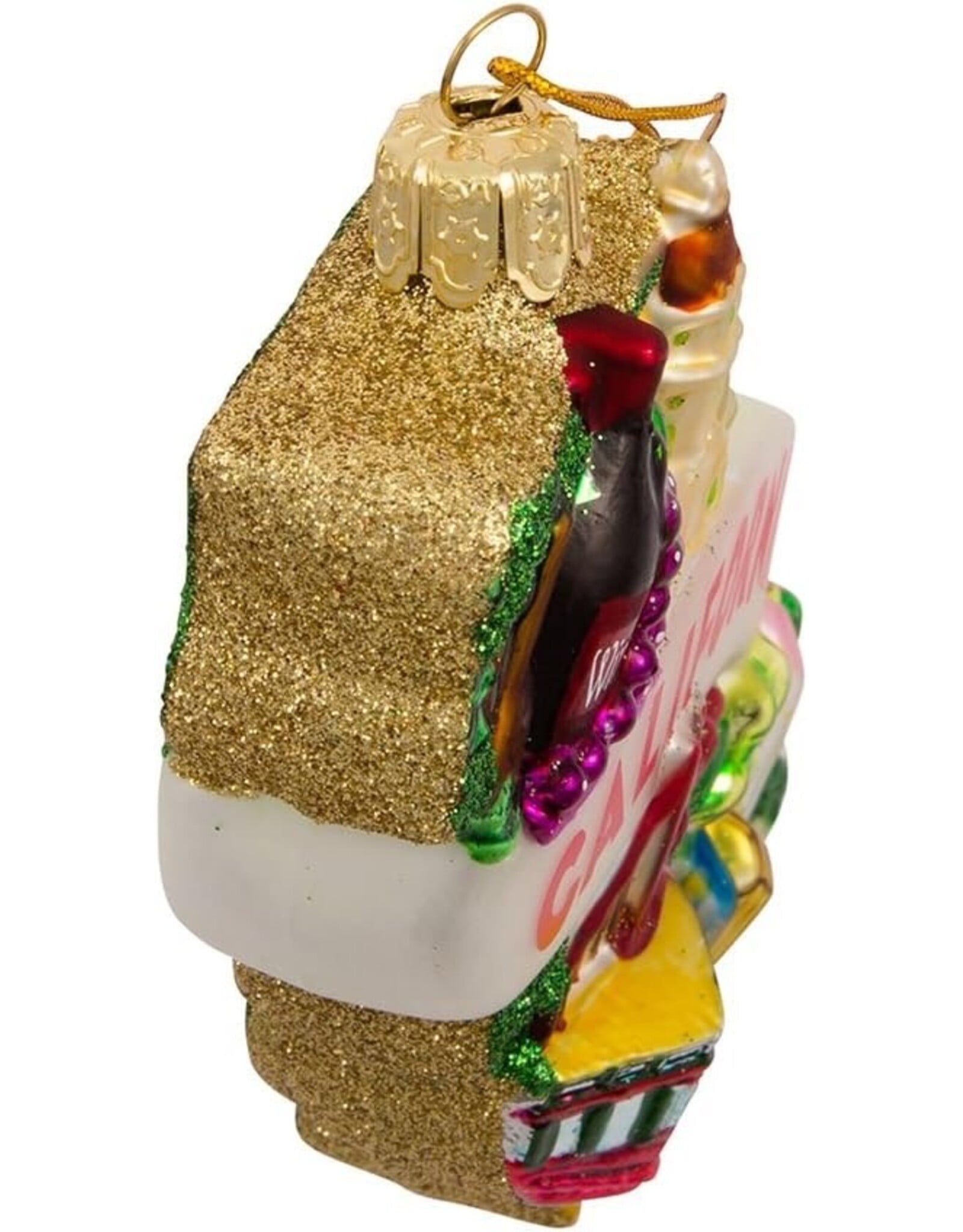 Kurt Adler Glass California Ornament California State Cityscape