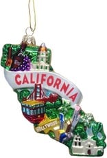 Kurt Adler Glass California Ornament California State Cityscape