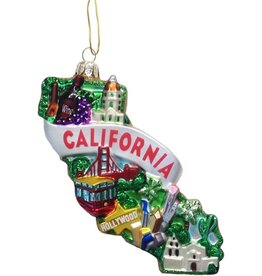 Kurt Adler Glass California Ornament California State Cityscape