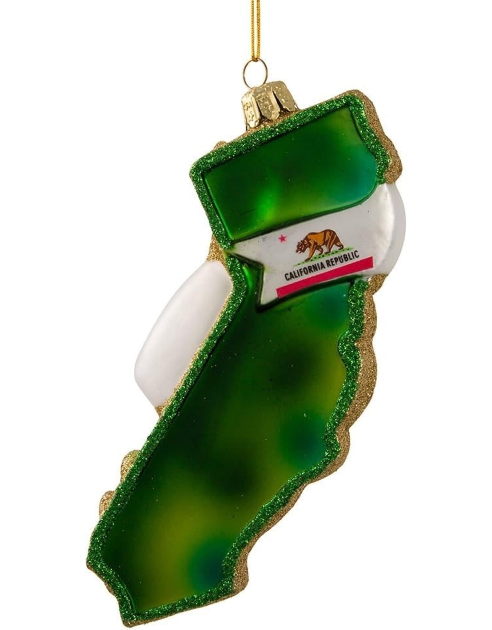 Kurt Adler Glass California Ornament California State Cityscape
