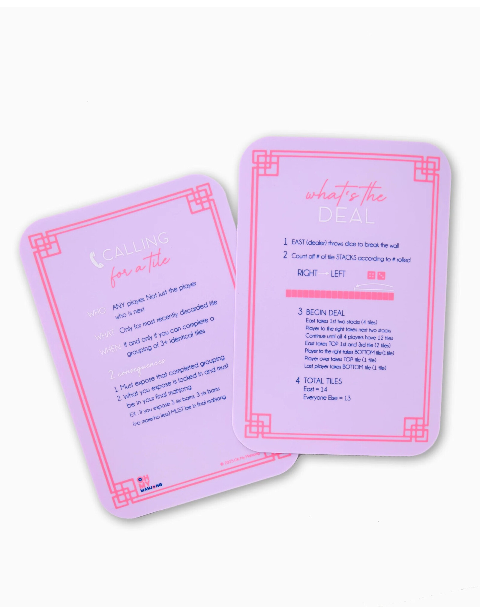 Oh My Mahjong Lilac Mahjong Tile Shufflers For American Mah Jongg Game