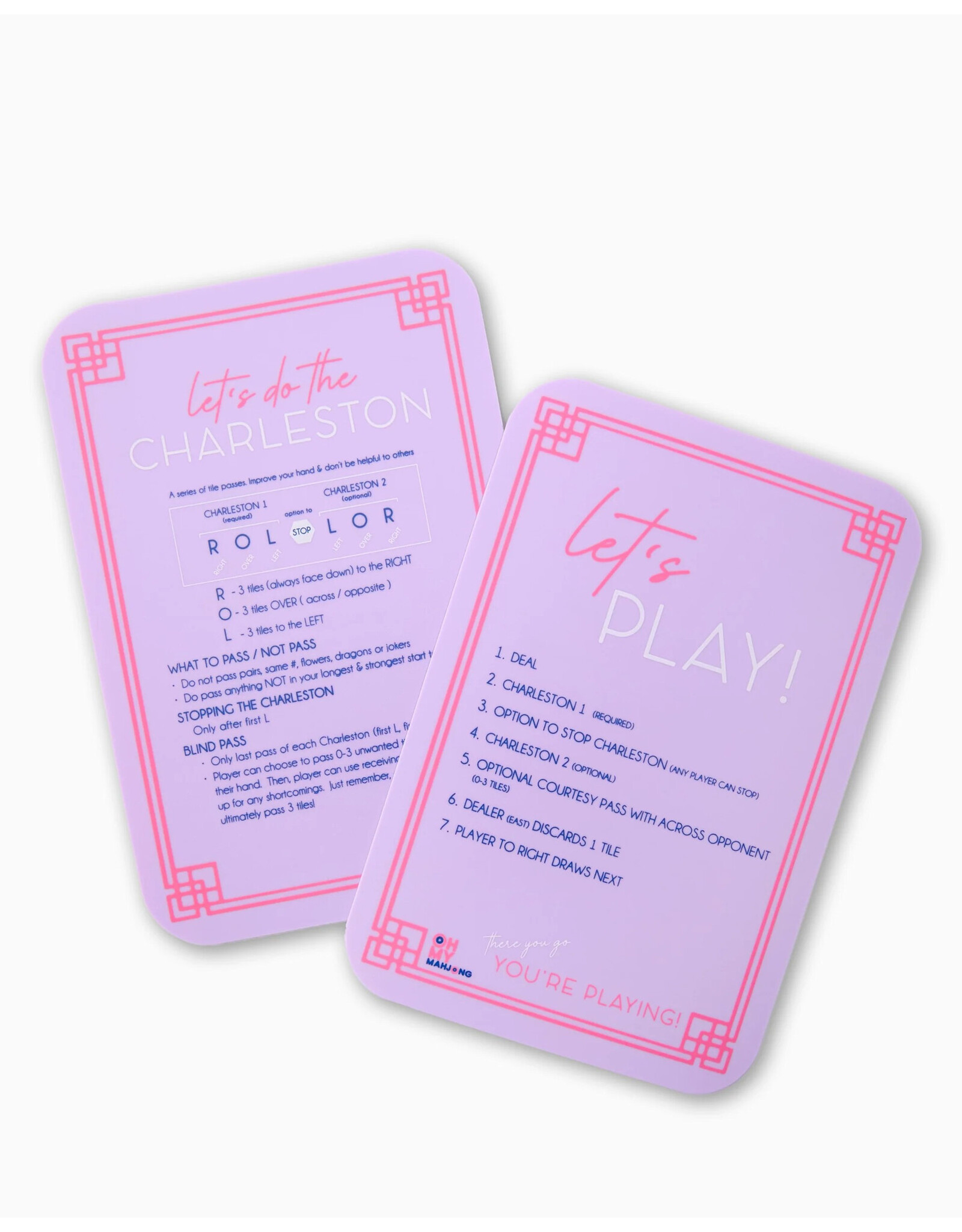 Oh My Mahjong Lilac Mahjong Tile Shufflers For American Mah Jongg Game