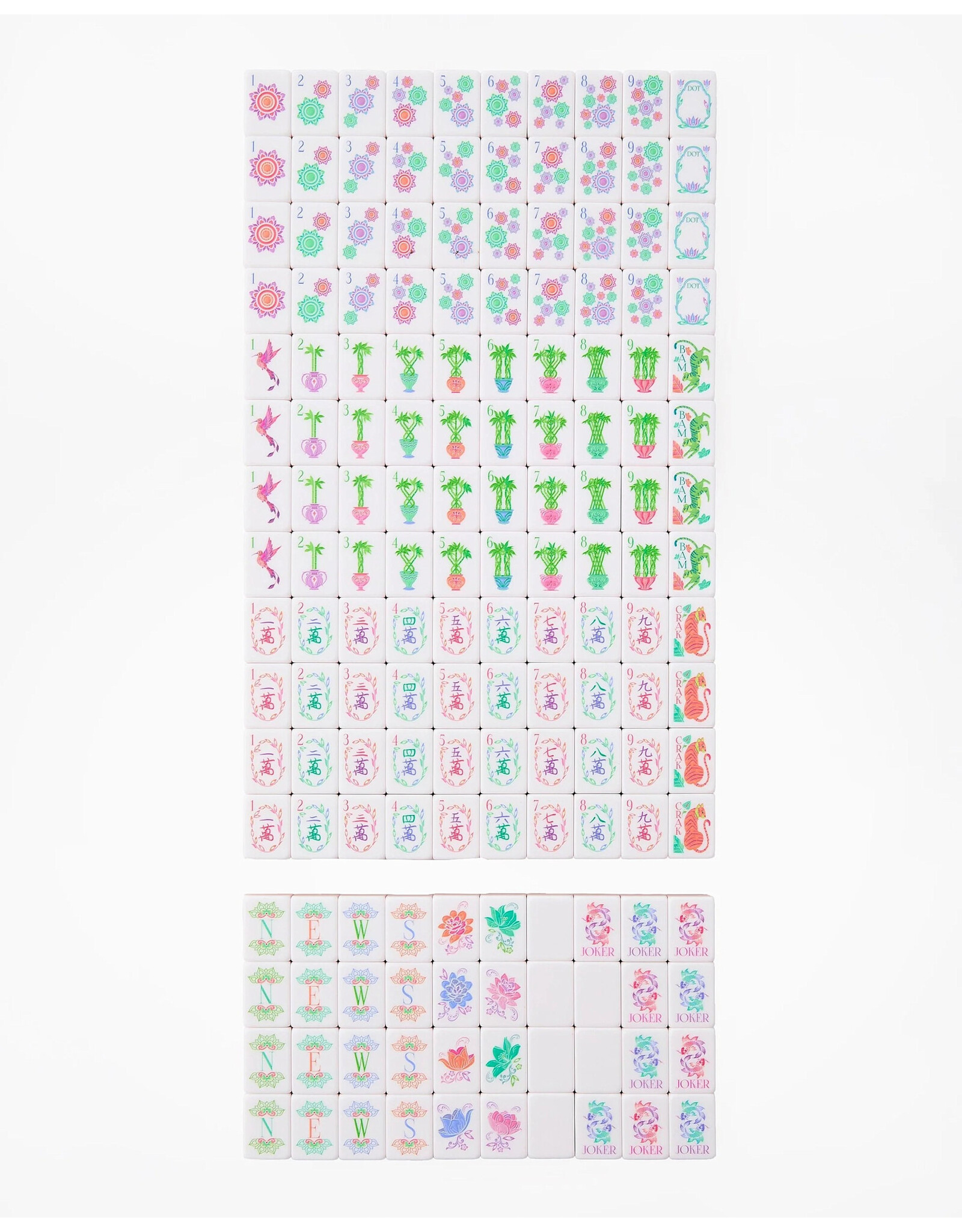 Oh My Mahjong Pearlescent Wild Mahjong Tiles Set American Mahjong Game