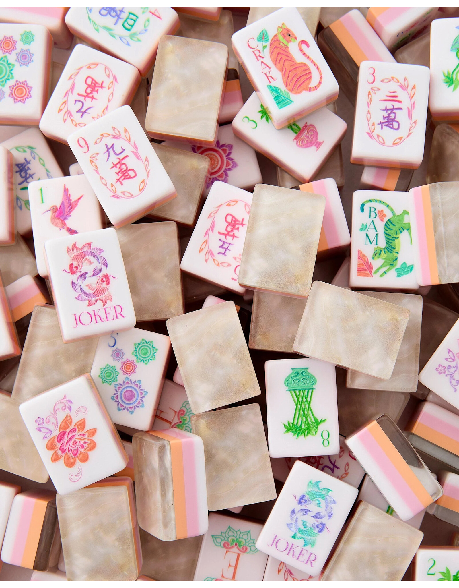 Oh My Mahjong Pearlescent Wild Mahjong Tiles Set American Mahjong Game
