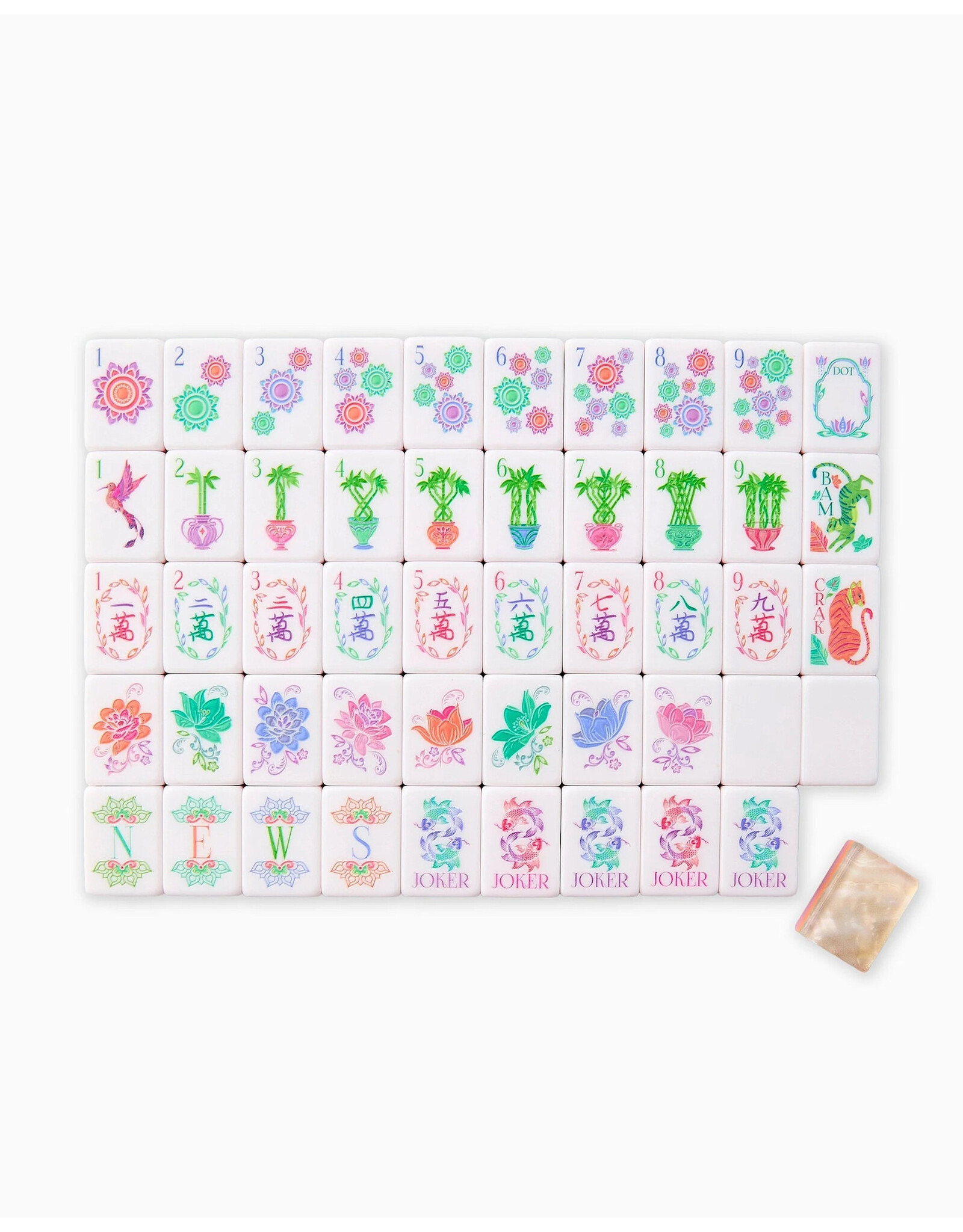 Oh My Mahjong Pearlescent Wild Mahjong Tiles Set American Mahjong Game