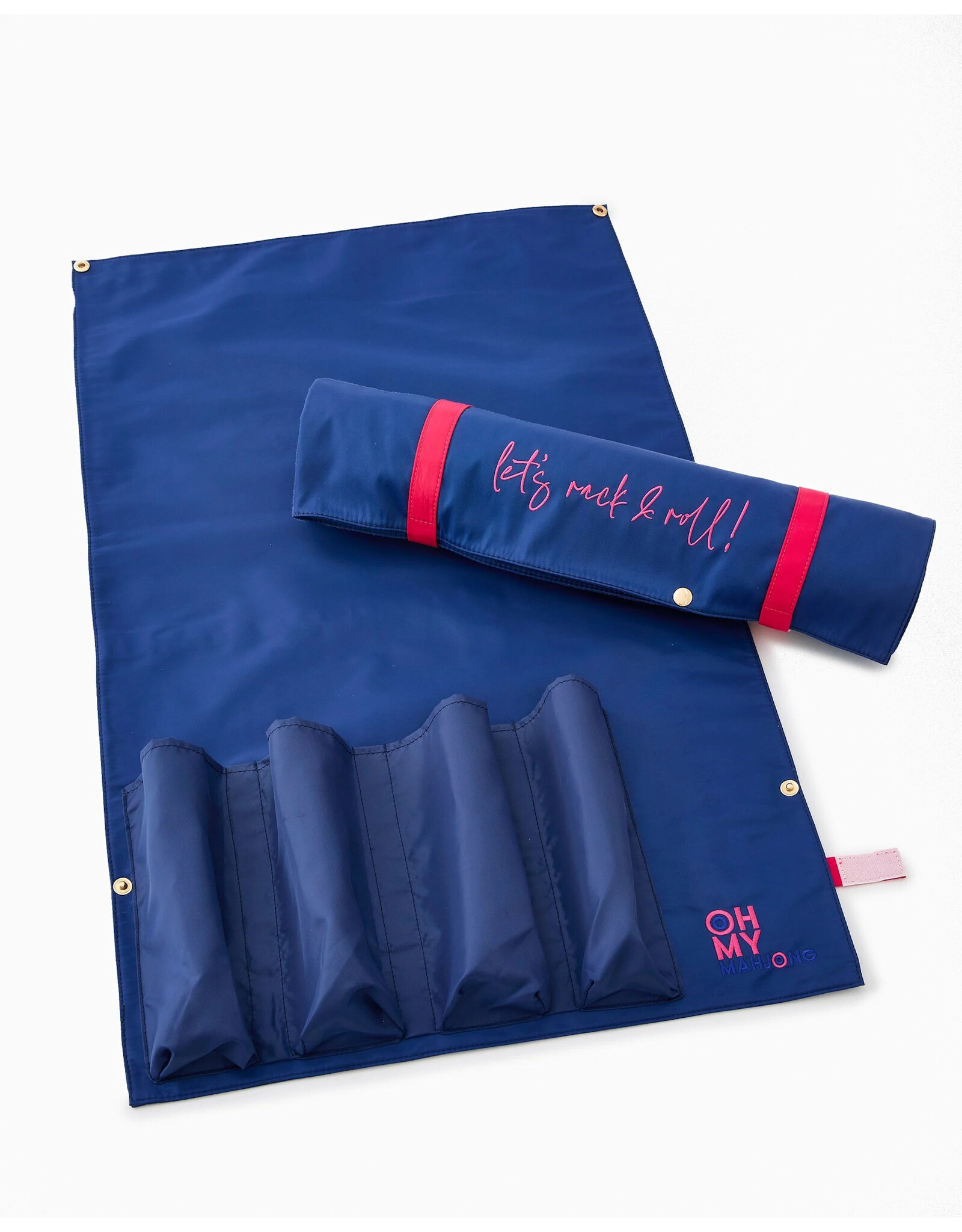 Oh My Mahjong Lets Rack N Roll Bag for Mahjong Racks N Pushers Navy