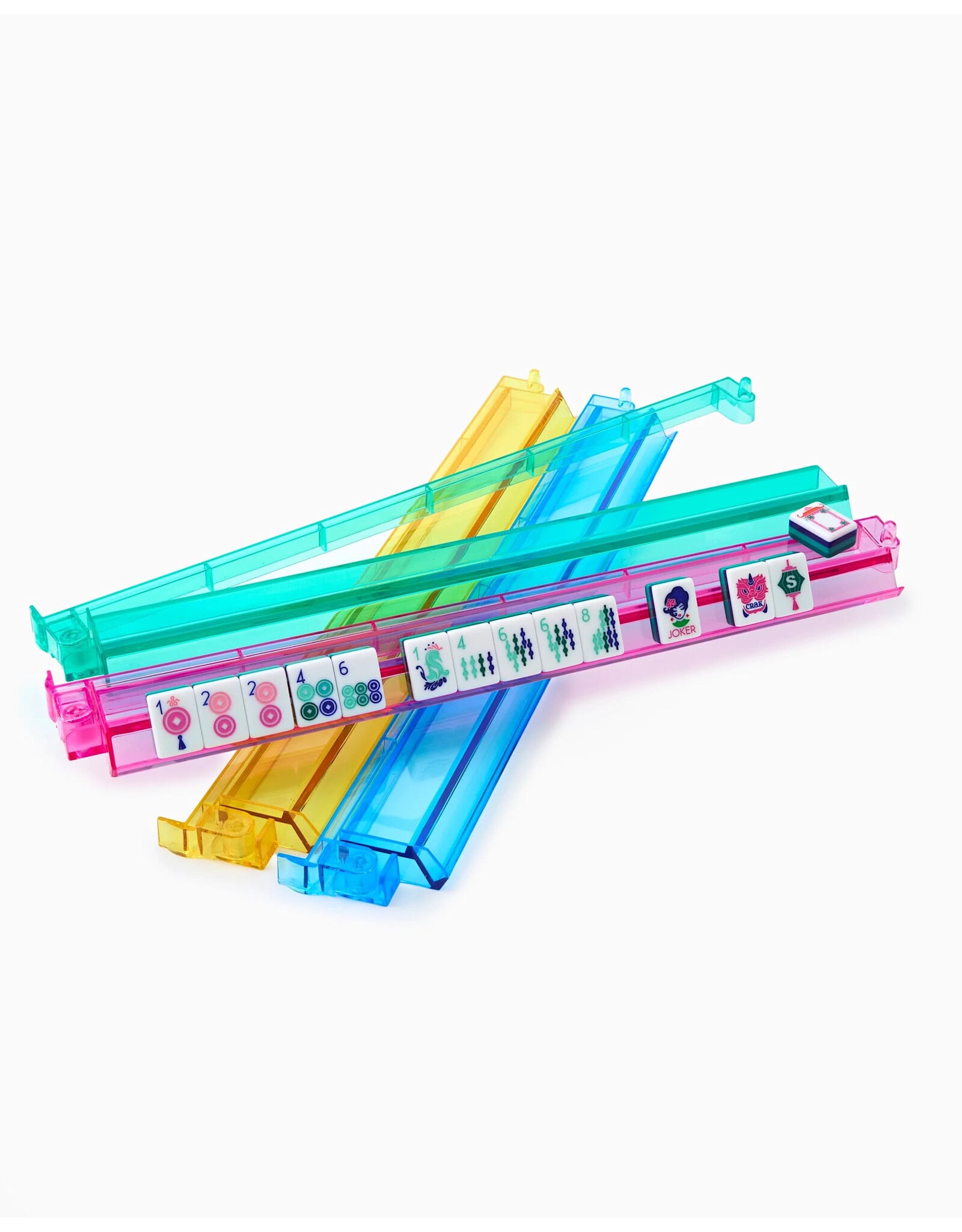 Oh My Mahjong Rack N Pusher Set For American Mahjong Tiles | Multicolor