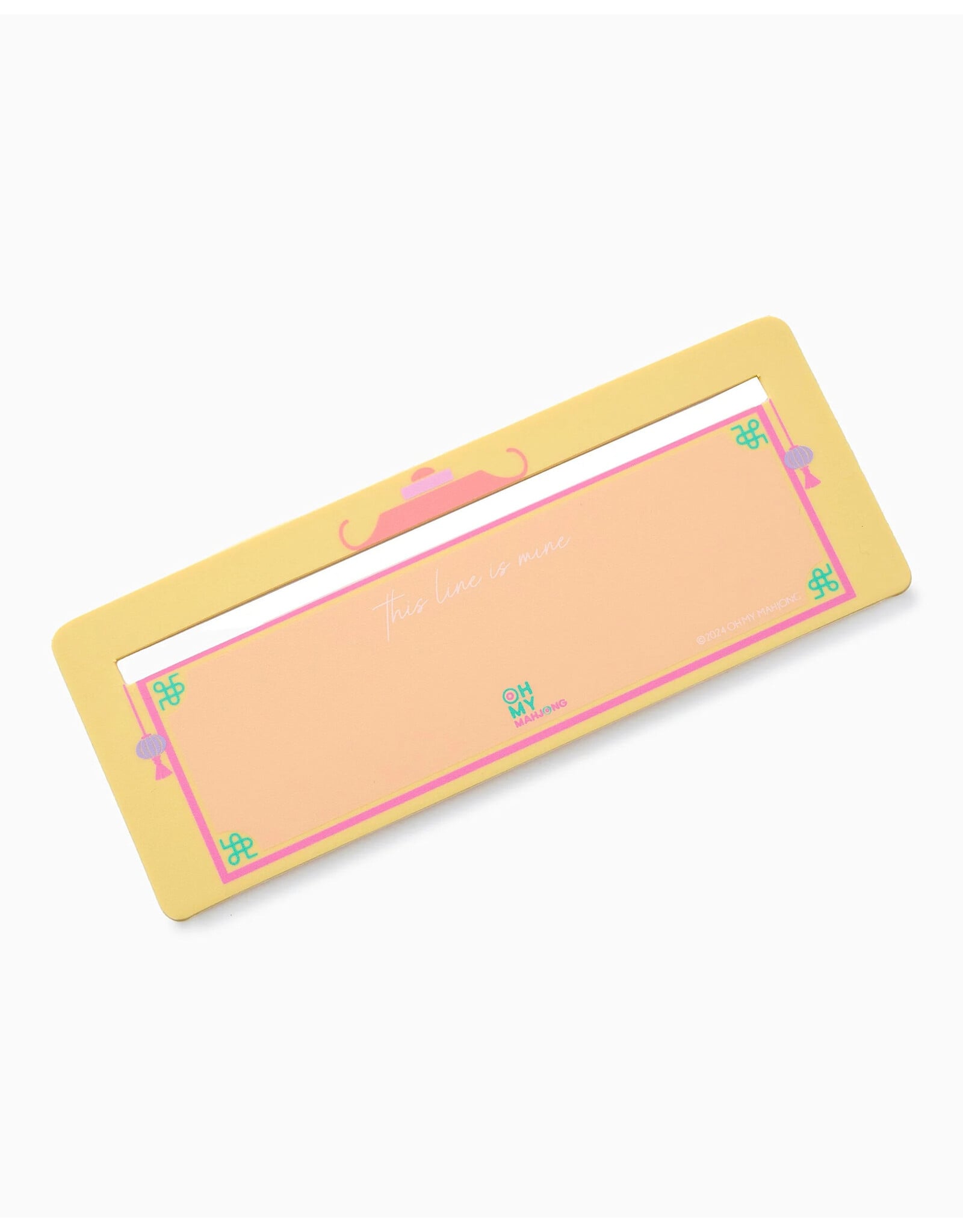 Oh My Mahjong Line Finders for Mahjong NMJL IMC Playing Cards | Yellow