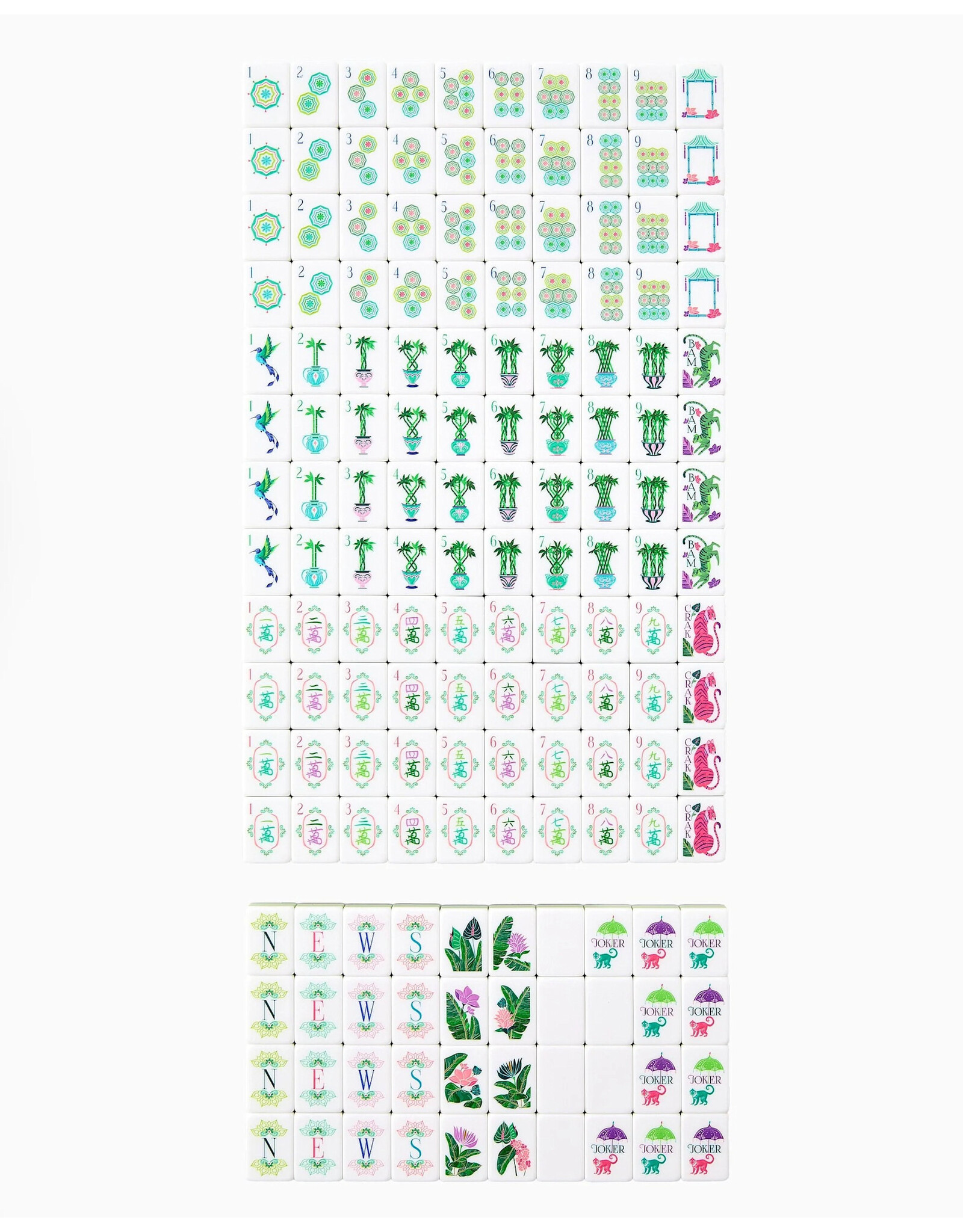 Oh My Mahjong Palm Royale Mahjong Tiles Set American Mahjong Game
