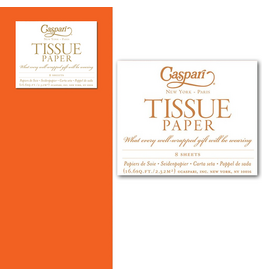 Caspari Gift Tissue Paper 8 Sheets Orange