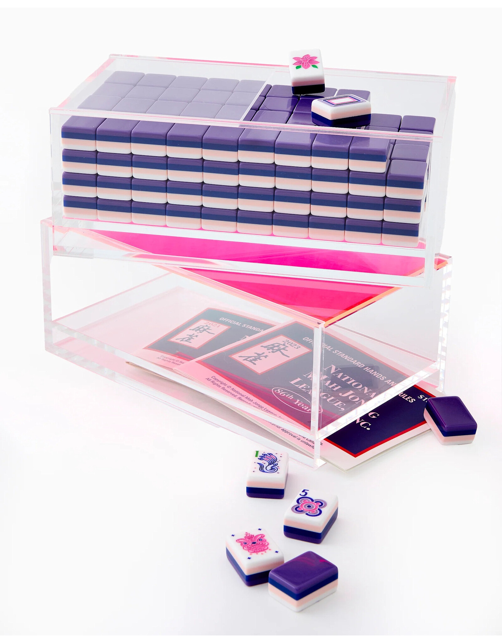 Oh My Mahjong Acrylic Box for Mahjong Tiles Storage Box | Clear