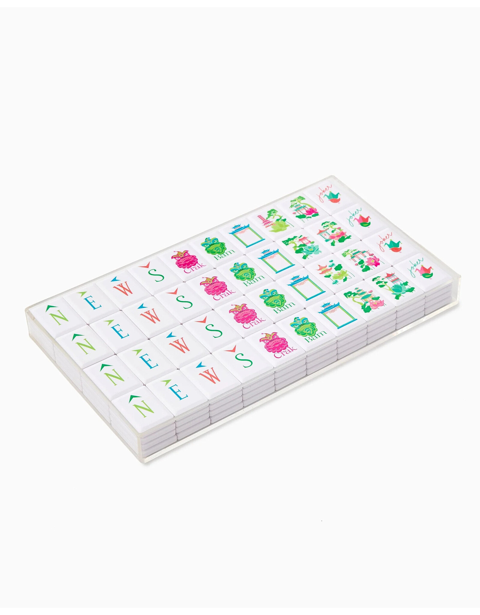 Oh My Mahjong Mahjong Debutante Tile Set Sunburst Tiles w Accessories