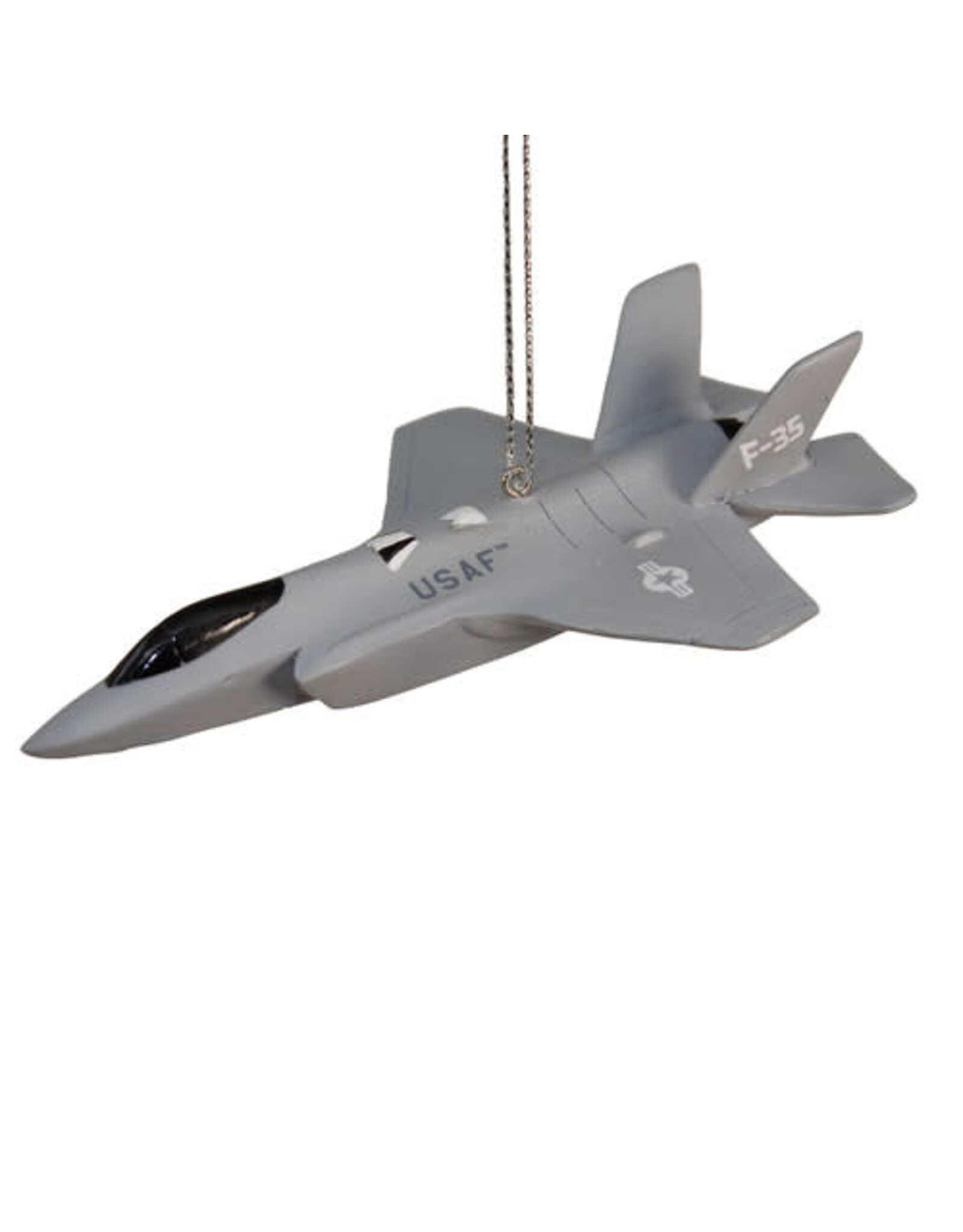 Kurt Adler U.S. Air Force F35 Jet Ornament Military Aircraft