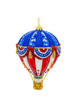 Kurt Adler Patriotic 250th Anniversary USA Ornament Hot Air Balloon