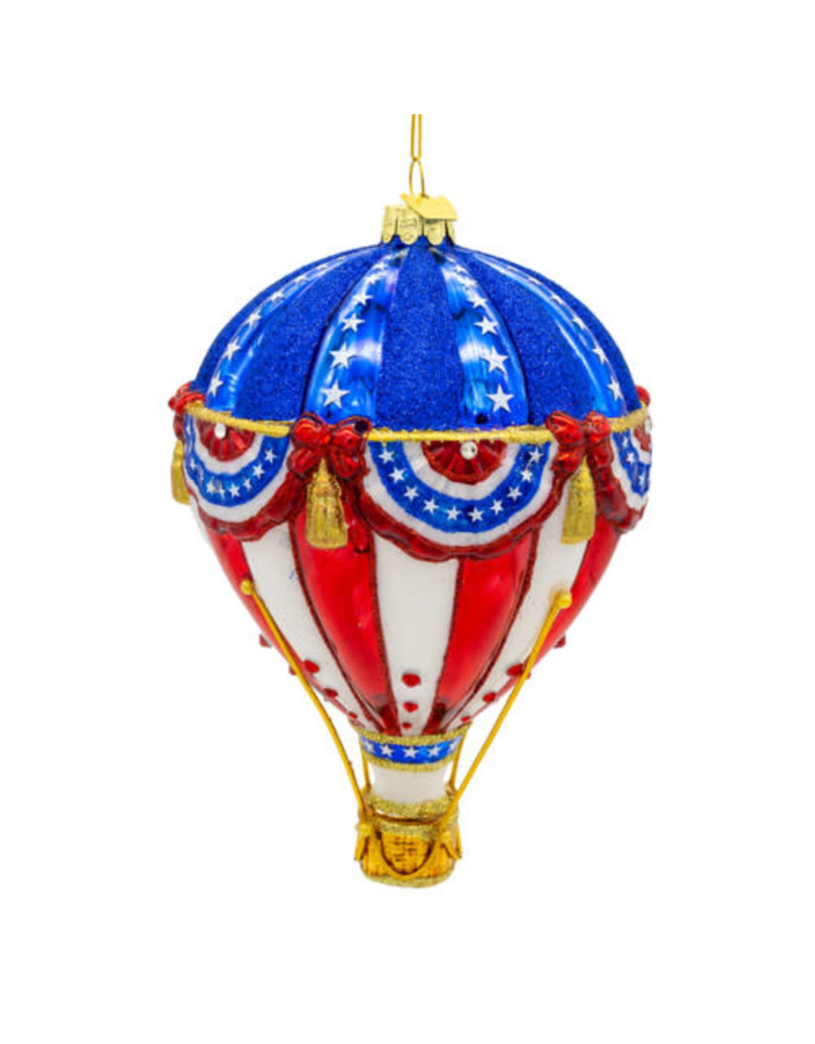 Kurt Adler Patriotic 250th Anniversary USA Ornament Hot Air Balloon