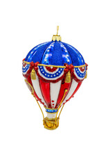 Kurt Adler Patriotic 250th Anniversary USA Ornament Hot Air Balloon
