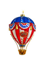 Kurt Adler Patriotic 250th Anniversary USA Ornament Hot Air Balloon