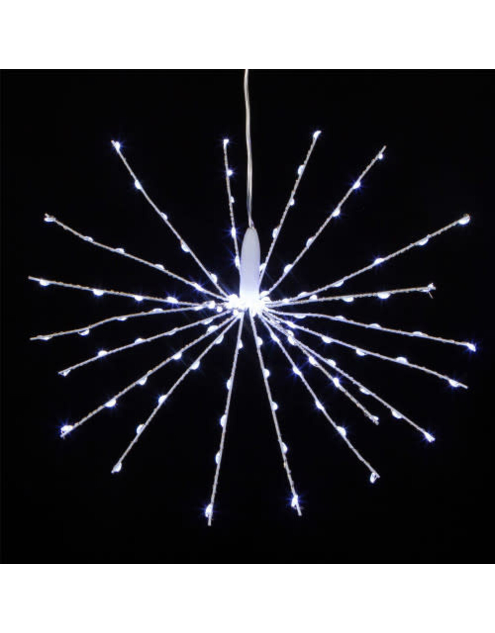 Kurt Adler 3D Starburst Light 12 Inch W 120 Cool White Fairy LED Lights