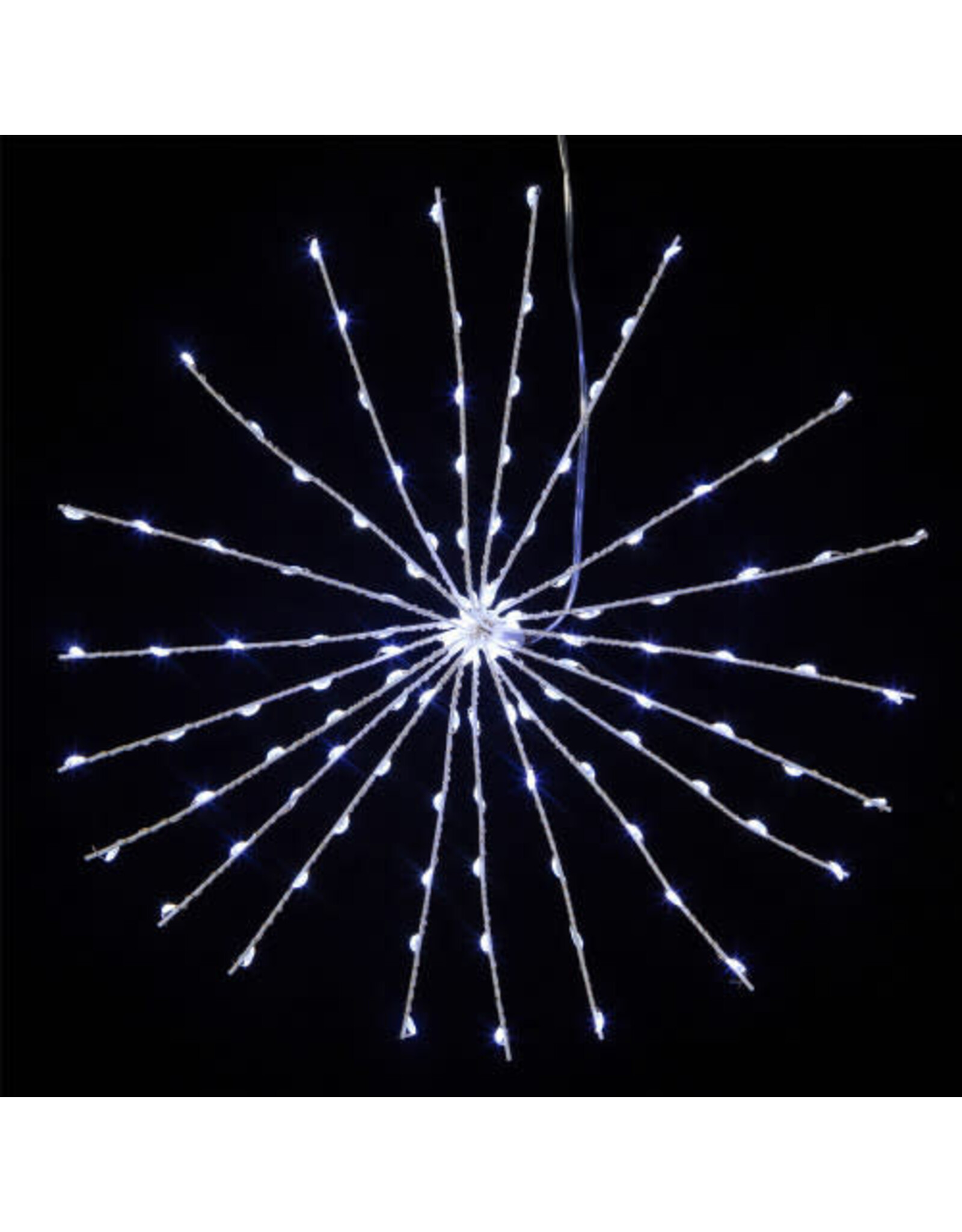 Kurt Adler 3D Starburst Light 12 Inch W 120 Cool White Fairy LED Lights