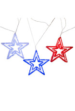 Kurt Adler Red Cool White N Blue 16in Stars w 720 Fairy Lights Set