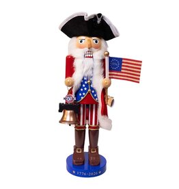 Kurt Adler Patriotic Nutcracker 14in 250th Anniversary Of America