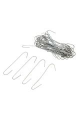 Kurt Adler Ornament Hooks 2.5 inch Pack of 50 Silver Wire Hooks Set