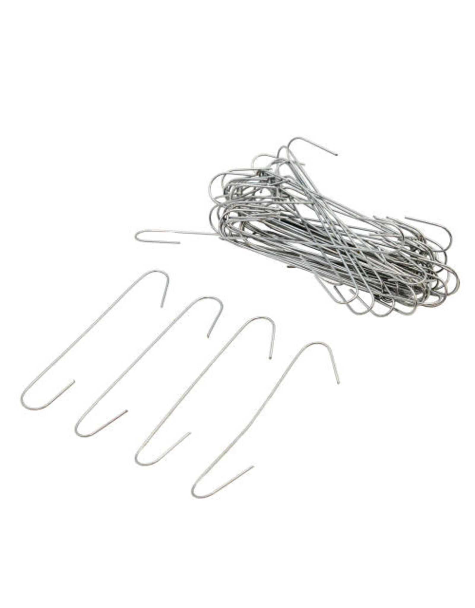 Kurt Adler Ornament Hooks 2.5 inch Pack of 50 Silver Wire Hooks Set