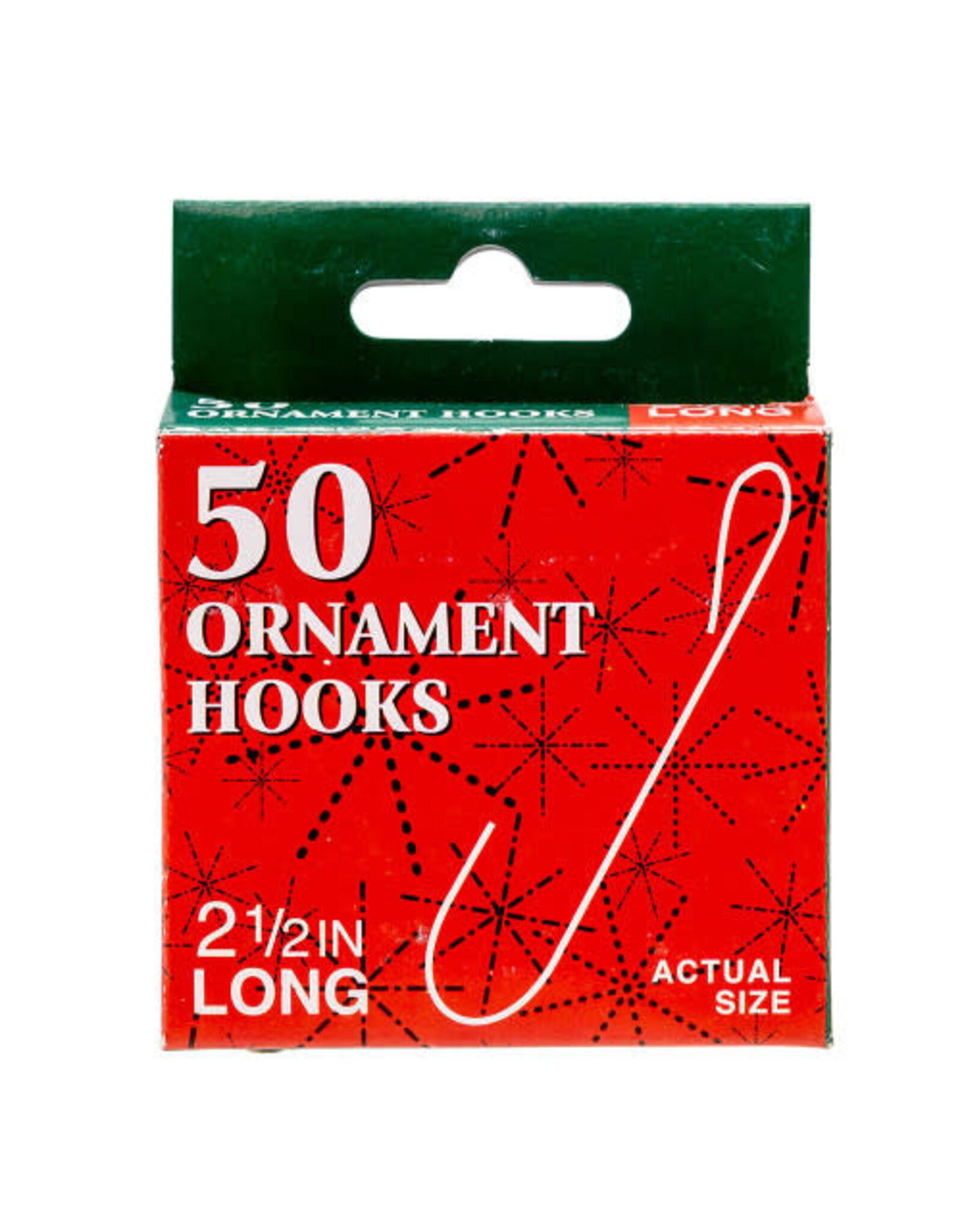 Kurt Adler Ornament Hooks 2.5 inch Pack of 50 Silver Wire Hooks Set