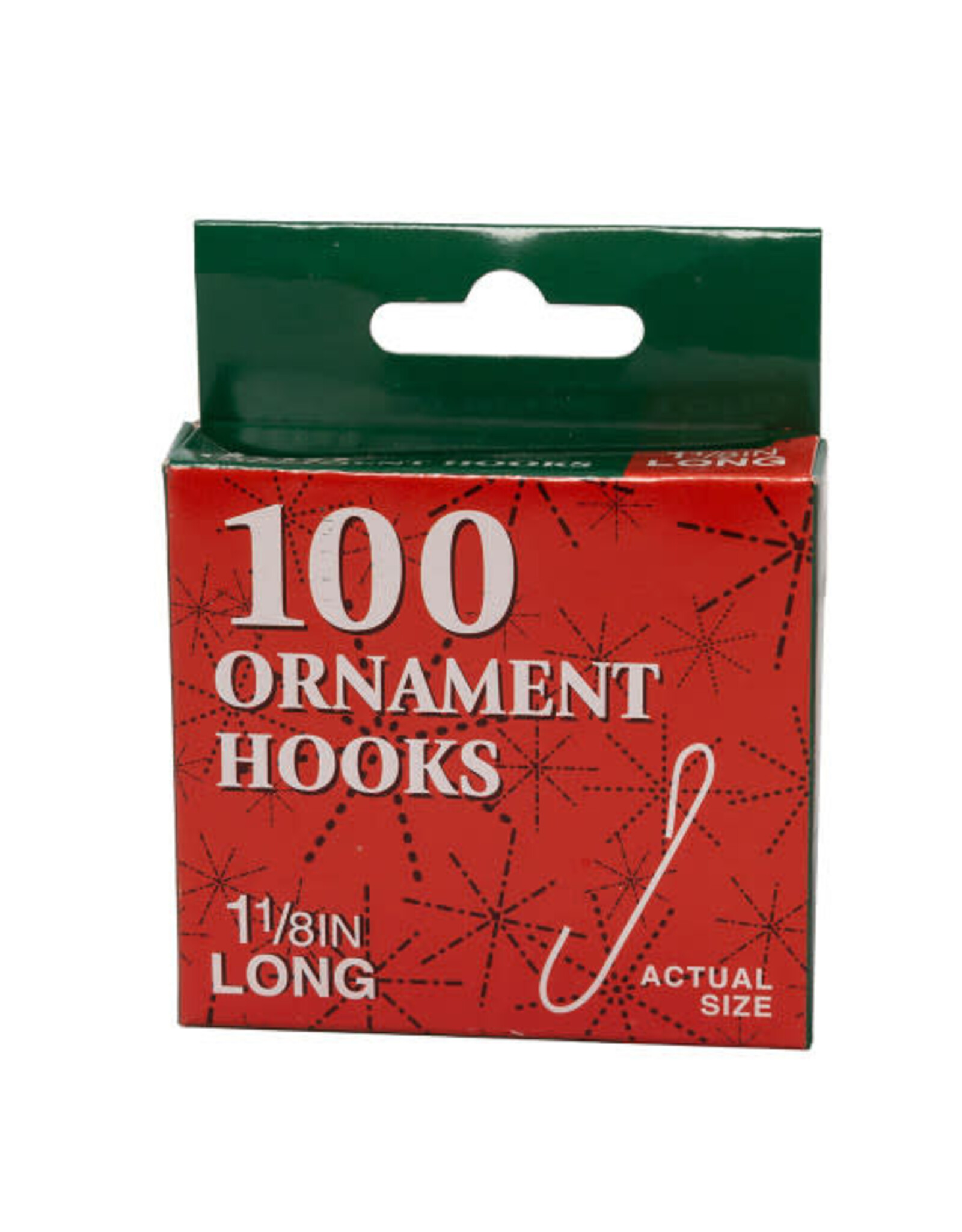 Kurt Adler Ornament Hooks 1.125 inch Pack of 100 Silver Wire Hooks Set