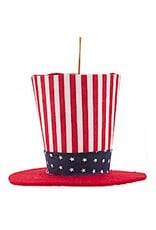 Kurt Adler Patriotic Stars And Stripes Hat Ornament - RD