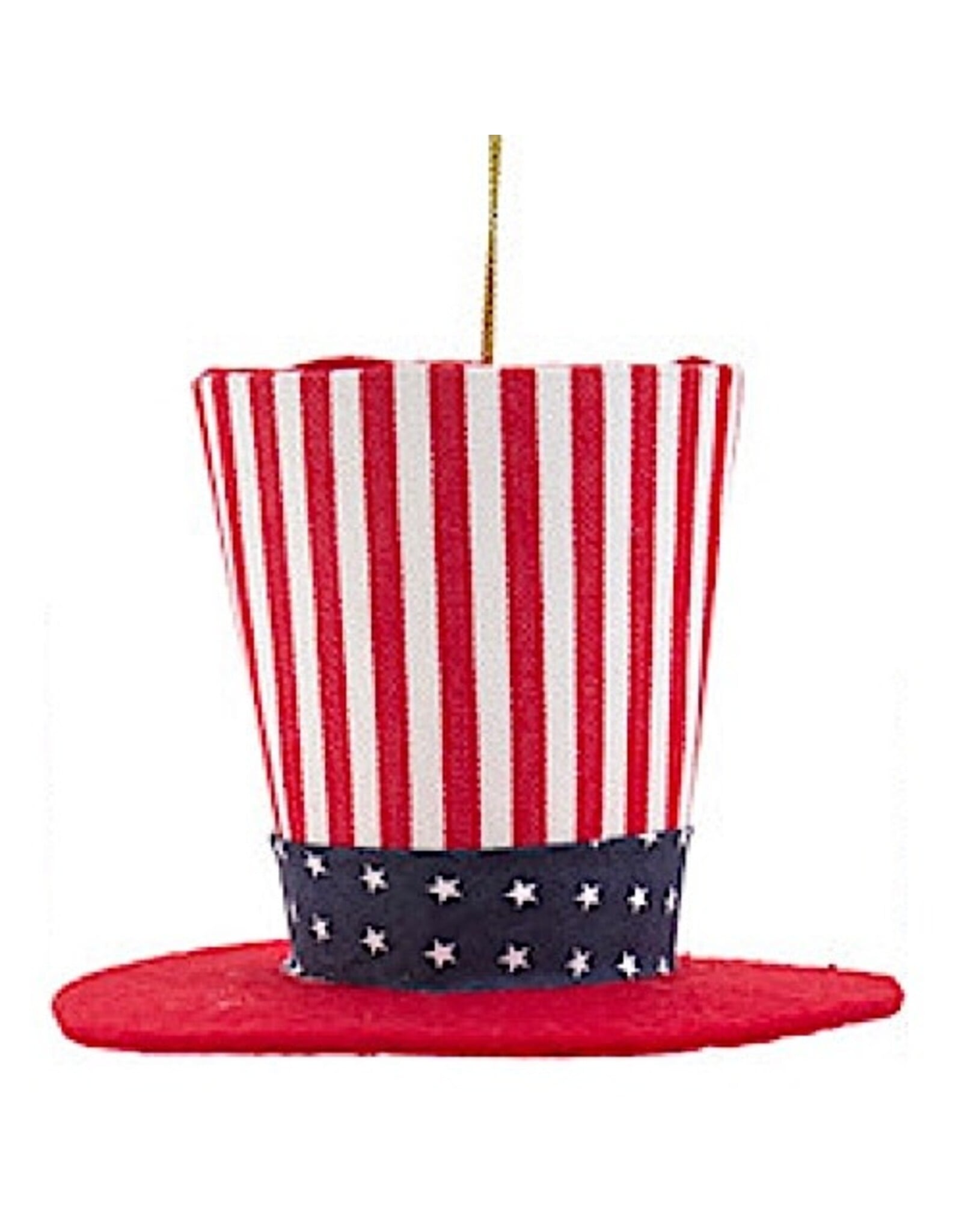 Kurt Adler Patriotic Stars And Stripes Hat Ornament - RD