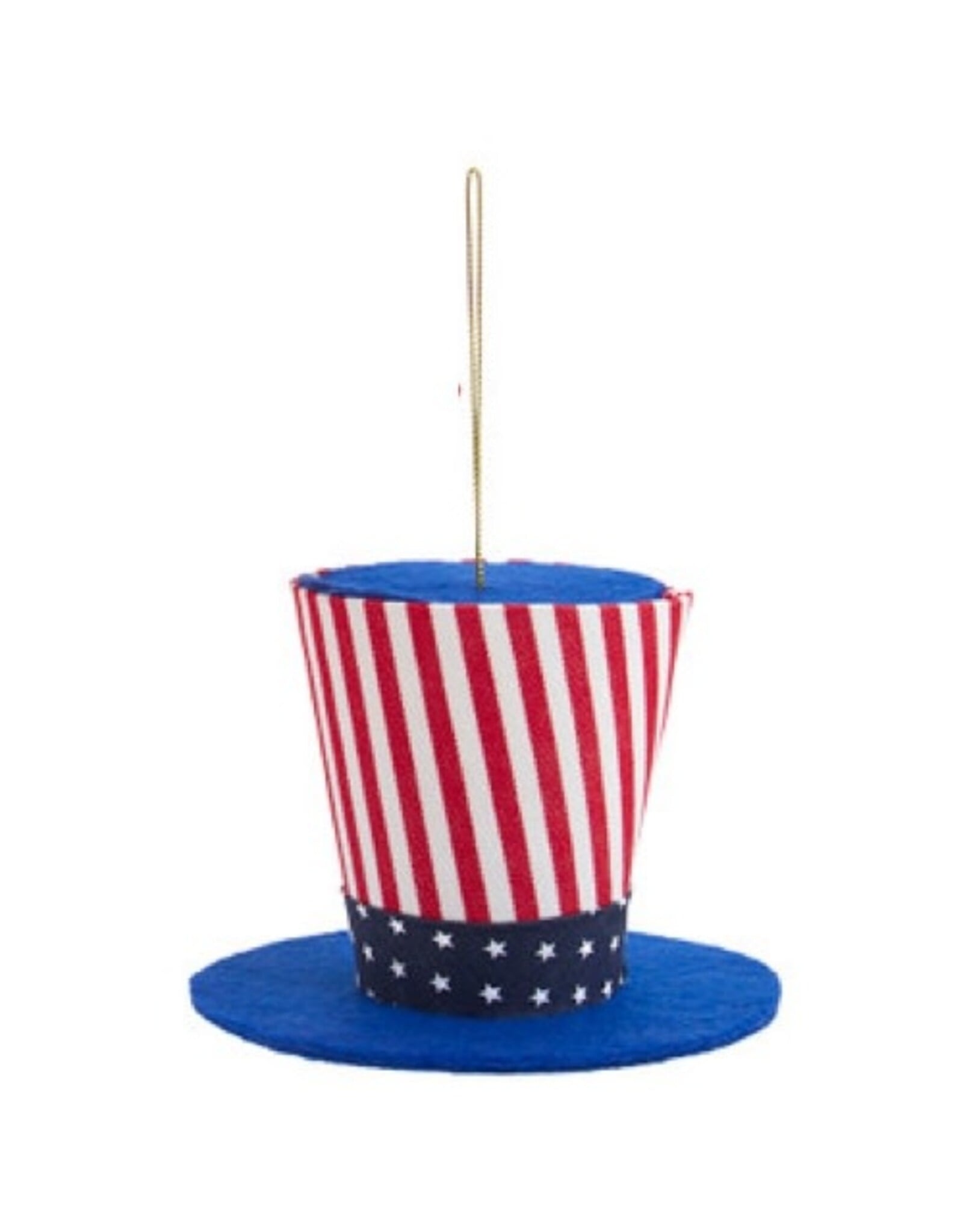 Kurt Adler Patriotic Stars And Stripes Hat Ornament - BL