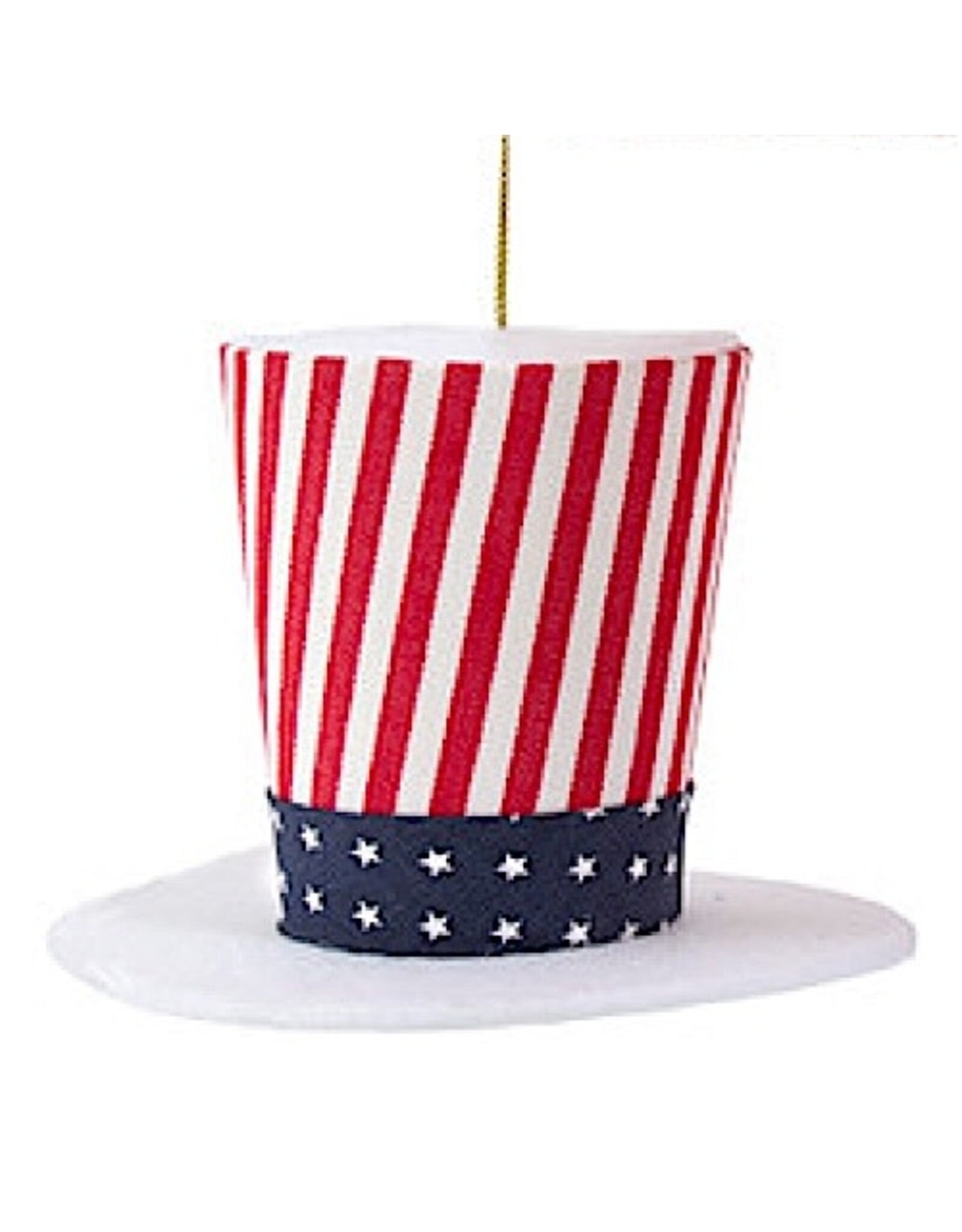 Kurt Adler Patriotic Stars And Stripes Hat Ornament - WH