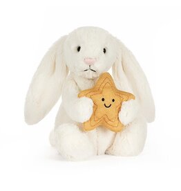 JellyCat Bashful Cream Bunny With Star