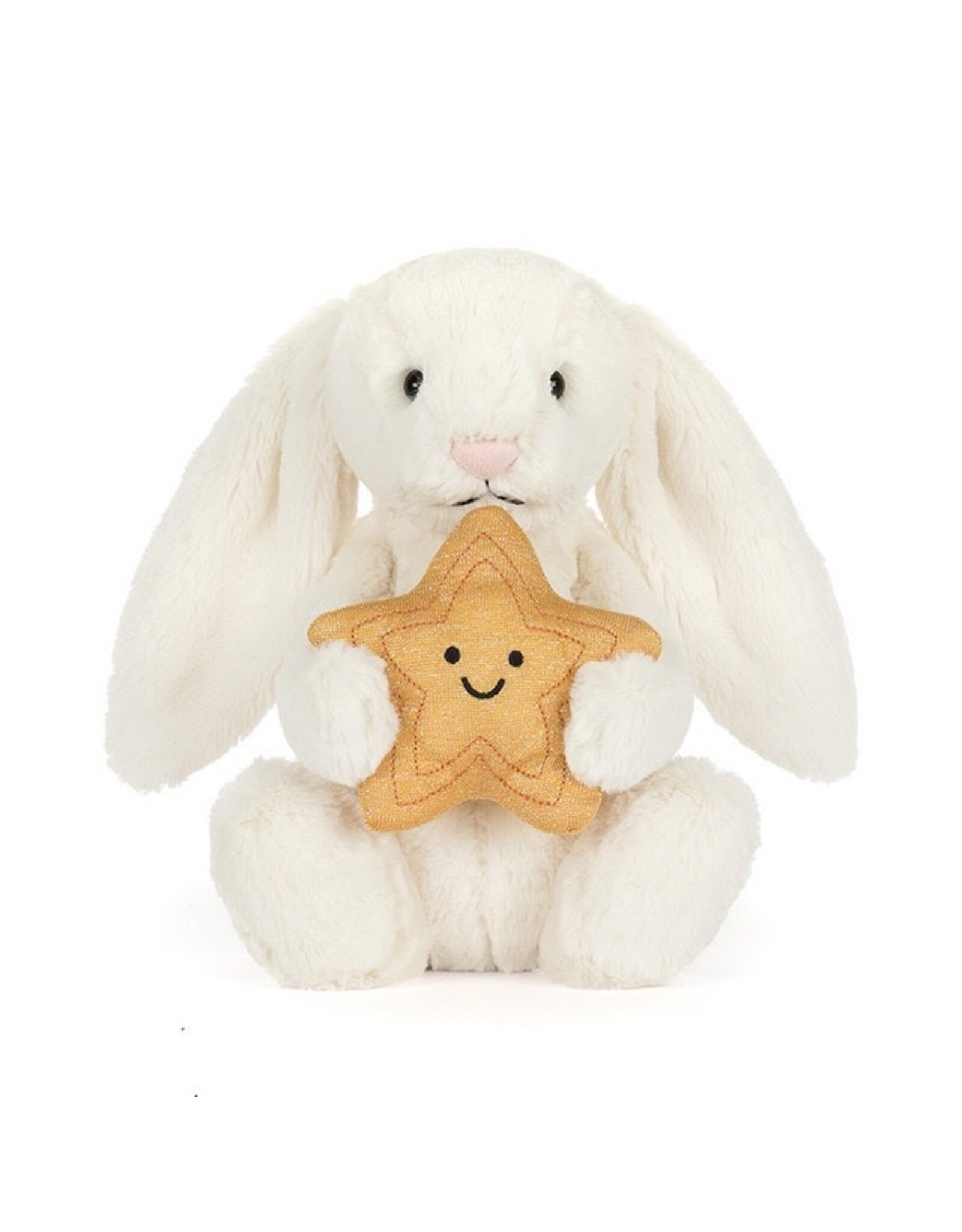 JellyCat Bashful Cream Bunny With Star